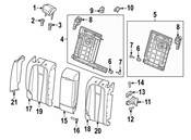 Audi Seat Armrest - Genuine Audi 8W9885205BGMSE