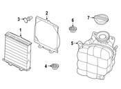 Audi Porsche Radiator Mount Nut - Genuine Audi 9J1121337