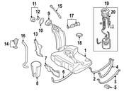 Audi VW Fuel Hose - Genuine Audi VW N10123801