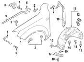 Audi Fender Bolt - Genuine Audi N91130001