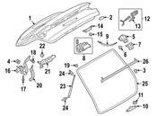 Audi Liftgate Hinge Bolt - Genuine Audi WHT007596