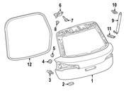 Audi Liftgate Hinge Nut - Genuine Audi WHT009581