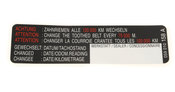 Audi VW Timing Belt Sticker - Genuine Audi VW 059010158A