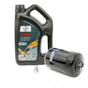 VW Oil Change Kit (5W40) - FUCHS KIT-5W40OILKIT18T3