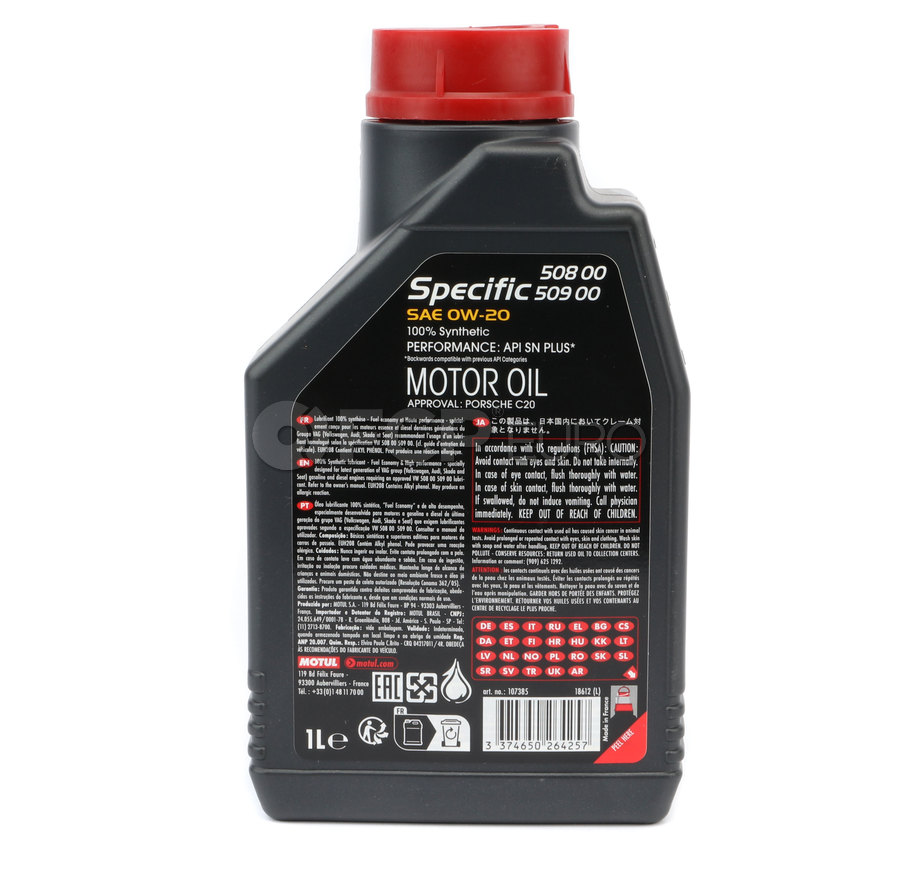 0W20 Synthetic Engine Oil (1 Liter) - Motul 107385 | FCP Euro