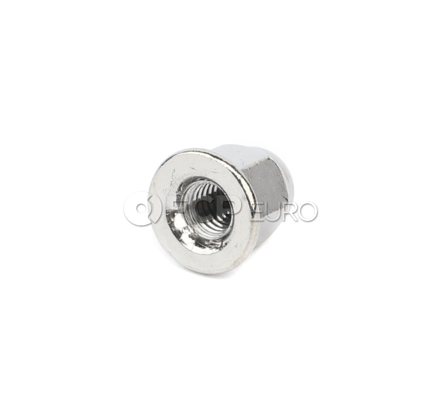10 Pack Chrome Acorn License Plate Nuts For Volvo - Metric 6MM (Part #968458) - Bright Chrome Finish