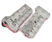 BMW Aluminum Valve Cover Set (Wrinkle Red) - NRW Design S65VCWRD