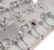 BMW Aluminum Valve Cover Set (Wrinkle Red) - NRW Design S65VCWRD