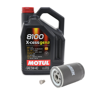 VW Oil Change Kit 5W40 - Motul 109776KT33
