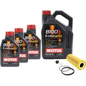 VW Oil Change Kit (5W30) - Motul KIT-109776KT56