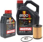 VW Oil Change Kit 5W40 - Motul 109776KT51