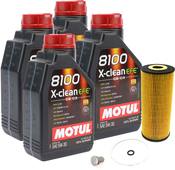 VW Oil Change Kit 5W30 - Motul 109471KT46