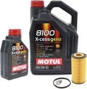 VW Oil Change Kit 5W40 - Motul 109776KT63