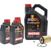 VW Oil Change Kit 5W40 - Motul 109776KT55