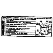 Saab Emission Label - Genuine Saab 4445870
