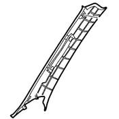 Saab Body A-Pillar Trim Panel - Genuine Saab 12845225