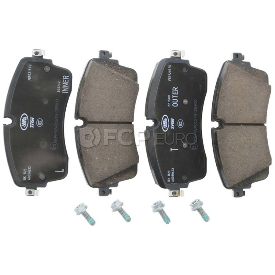 SCITOO D1838 Front Ceramic Brake Pads Sets w/Hardware Fit For Jaguar E-Pace, F-Pace
