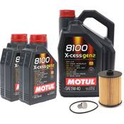 VW Oil Change Kit (5W40) - Motul 109776KT58