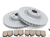 Mercedes-Benz Brake Kit - Bosch QuietCast W220215AKEBKB