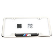 BMW License Plate Frame - Genuine BMW 82120010405 POLISHED