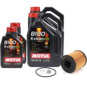 VW Oil Change Kit (5W30) - Motul KIT-109471KT4
