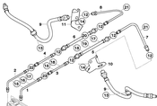 BMW Brake Hose Bracket - Genuine BMW 34306859259