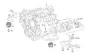 Mercedes Engine Mount Heat Shield - Genuine Mercedes 2212411334