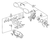 Mercedes Suspension Control Arm - Genuine Mercedes 1243505206