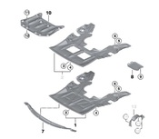 BMW Radiator Support Splash Shield - Genuine BMW 51757241818