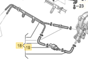 VW Fuel Line Set - Genuine VW  038130308M