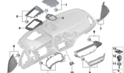 BMW Carbon Dashboard Trim - Genuine BMW 51459871572