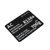 VW A/C System Information Label - Genuine VW 1C0010252K