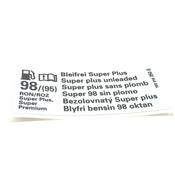 VW Fuel Information Label - Genuine VW 1K0010350S