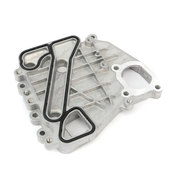 Engine Oil Cooler Base Plate - Genuine Audi 059117187