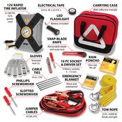 33 pc. Deluxe Roadside Assistance Kit - Performance Tool W7912