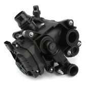 BMW Engine Coolant Thermostat Assembly (Heat Management Module) - OE Supplier 11537644811