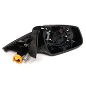 BMW Outside Mirror W-Out Glass Heated Right (Gloss Black) - Genuine BMW 51167283624