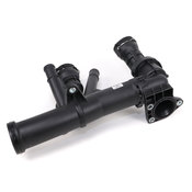 Audi VW Engine Coolant Thermostat Housing Assembly - Calortstat 04L121026AH