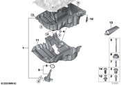 BMW Engine Oil Pan - Genuine BMW 11138580122