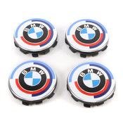 BMW Wheel Center Cap Set (50 years) - Genuine BMW 36125A57484