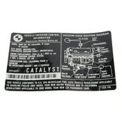 BMW Label "Exhaust Emission" (Mj02) - Genuine BMW 71227833194