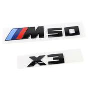 BMW Black Out Emblem Kit (X3 M50) - 51145A92E37KT