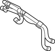 Audi VW Radiator Coolant Hose - Genuine Audi VW 1EA121157Q