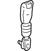 VW Seat Belt Receptacle - Genuine VW 3CN857739AMNB