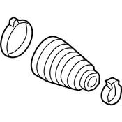 VW CV Joint Boot - Genuine VW 3QF498201A