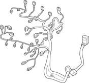 Volkswagen Engine Wiring Harness - Genuine VW 04E972627HQ