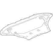 Audi Engine Splash Shield - Genuine Audi 4M0825235BA