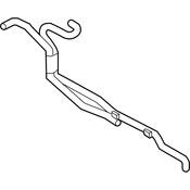 VW Radiator Coolant Hose - Genuine VW 7P6122109B