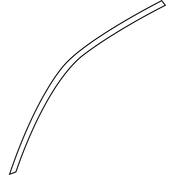 Volkswagen Door Window Molding - Genuine VW 7P08539857Z7