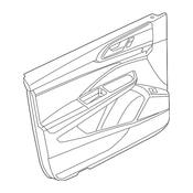 Volkswagen Door Interior Trim Panel - Genuine VW 2GJ867012FAYF